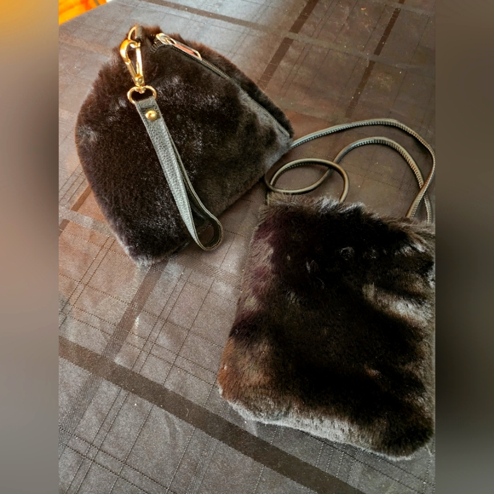 Faux fur bags
